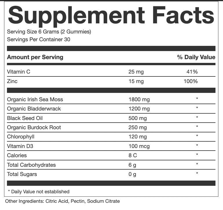 Sea Moss Gummies